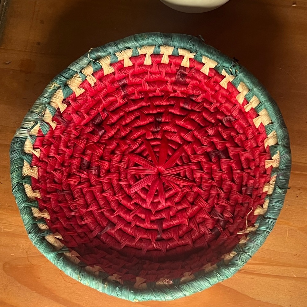 Watermelon design vintage basket